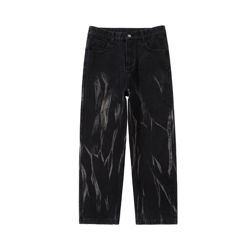 Men Jeans Hiphop Pants Loose Straight Jeans