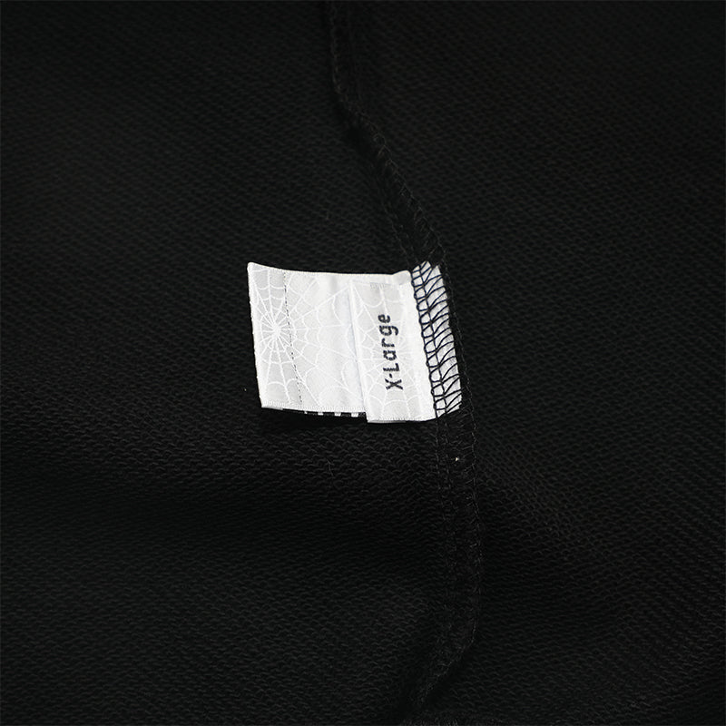 Sp5der Hoodie Cobweb Puff Print Pure Cotton