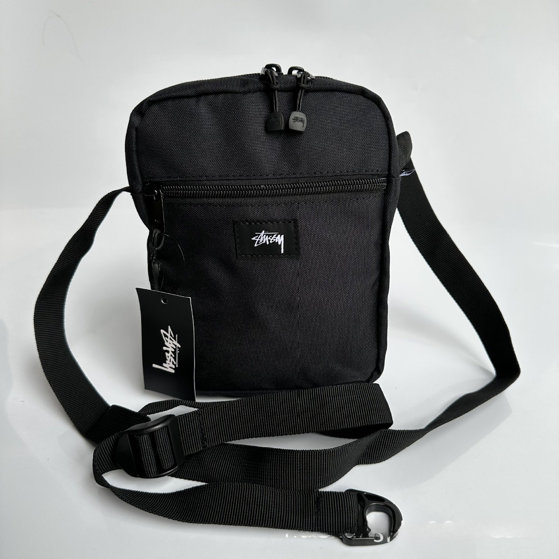 Mens Stussy Bag STUY Men's Plaid Vertical Shoulder Crossbody Bag