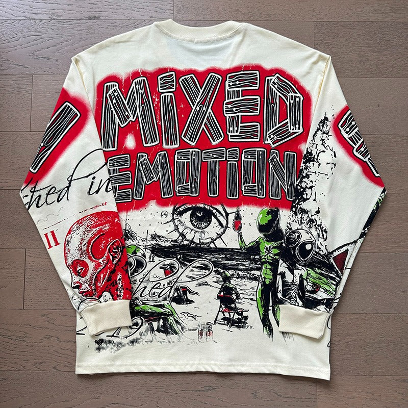 Mixed Emotion Long-Sleeved Shirt