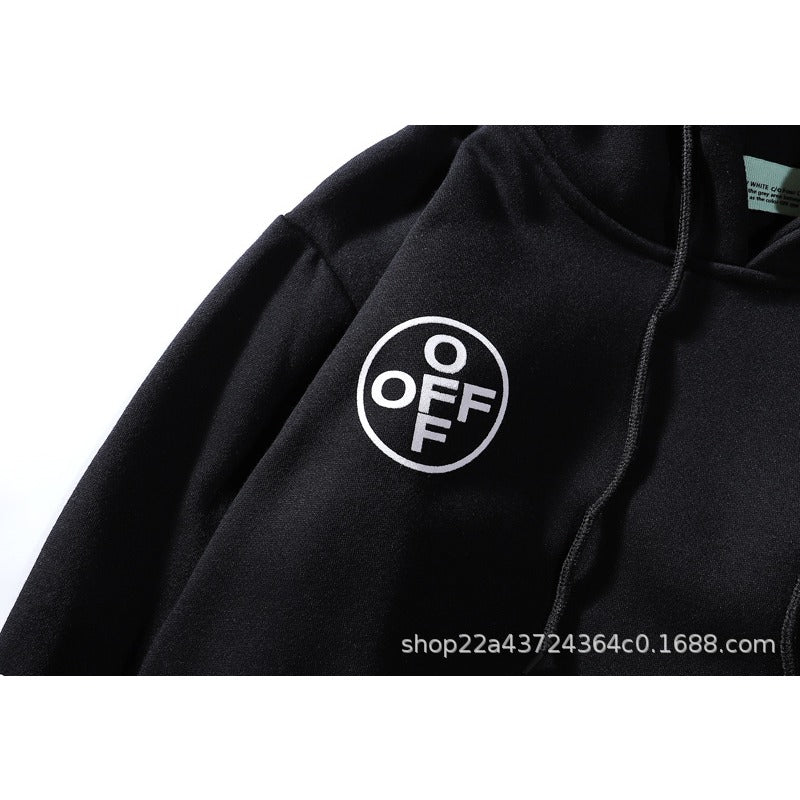 OW  hoodie dyed graffiti pink arrow hooded