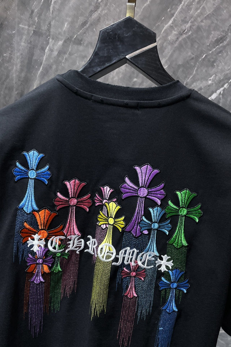 Chrome heart T shirts High-quality 100% cotton streetwear