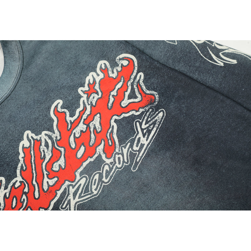 HS Long Sleeve Shirts Hip-hop loose oversize