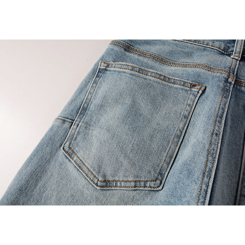 Mens trendy purple jeans, 100% cotton Pure Cotton High Street Trend