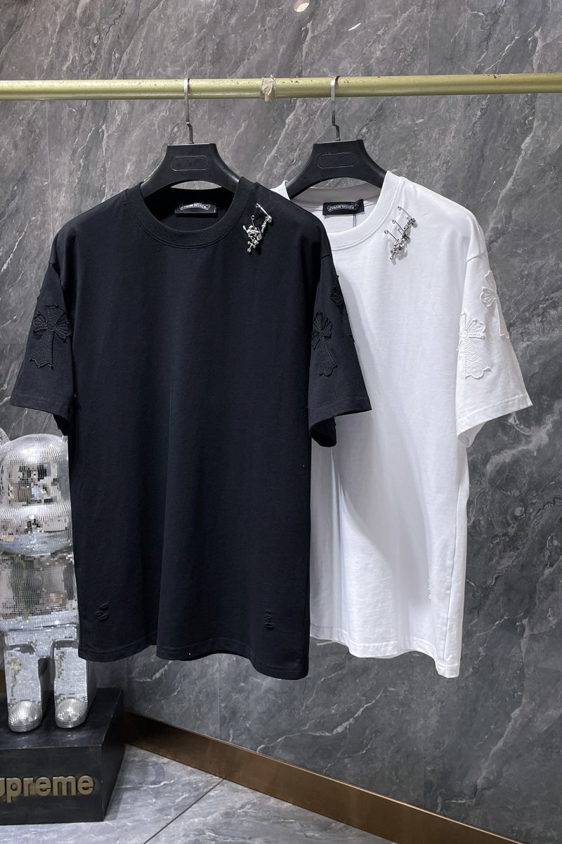 Chrome heart T shirts High-quality 100% cotton streetwear