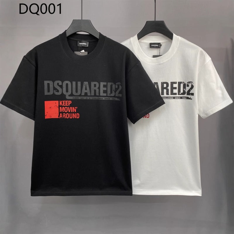 DSQ2 T Shirts Micro Wide Loose Letter Print