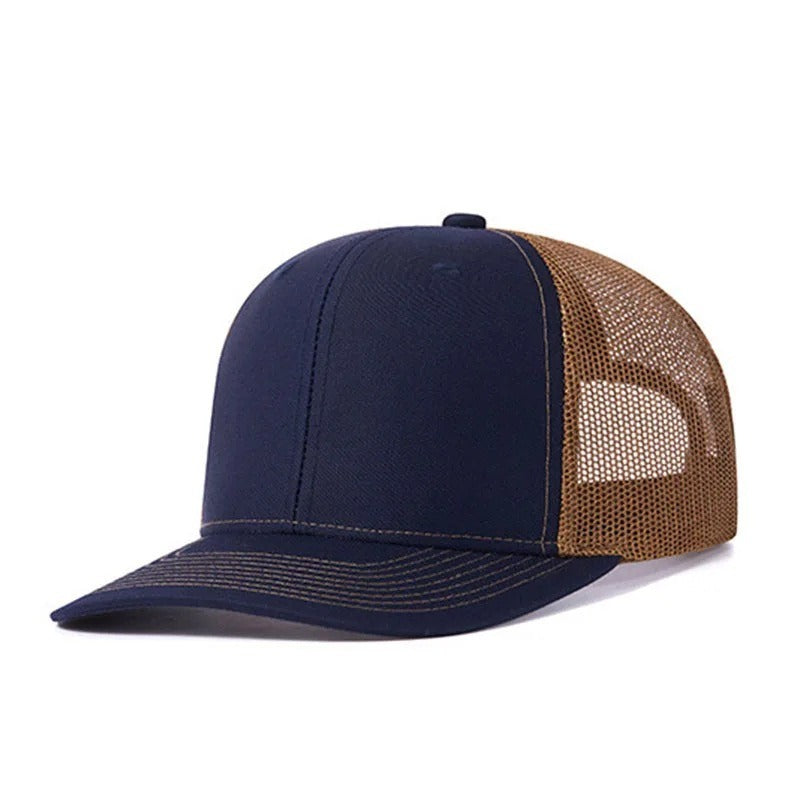 Trendy flat brimmed snapback hats breathable