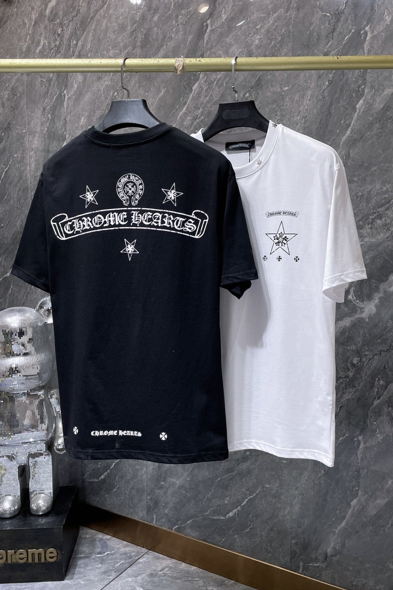 Chrome heart T shirts High-quality 100% cotton streetwear