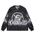 HS Long Sleeve Shirts Hip-hop loose oversize