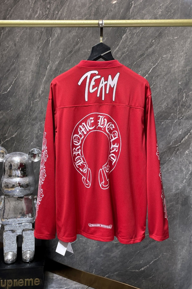 Chrome heart Long Sleeve Shirts High-quality 100% cotton streetwear