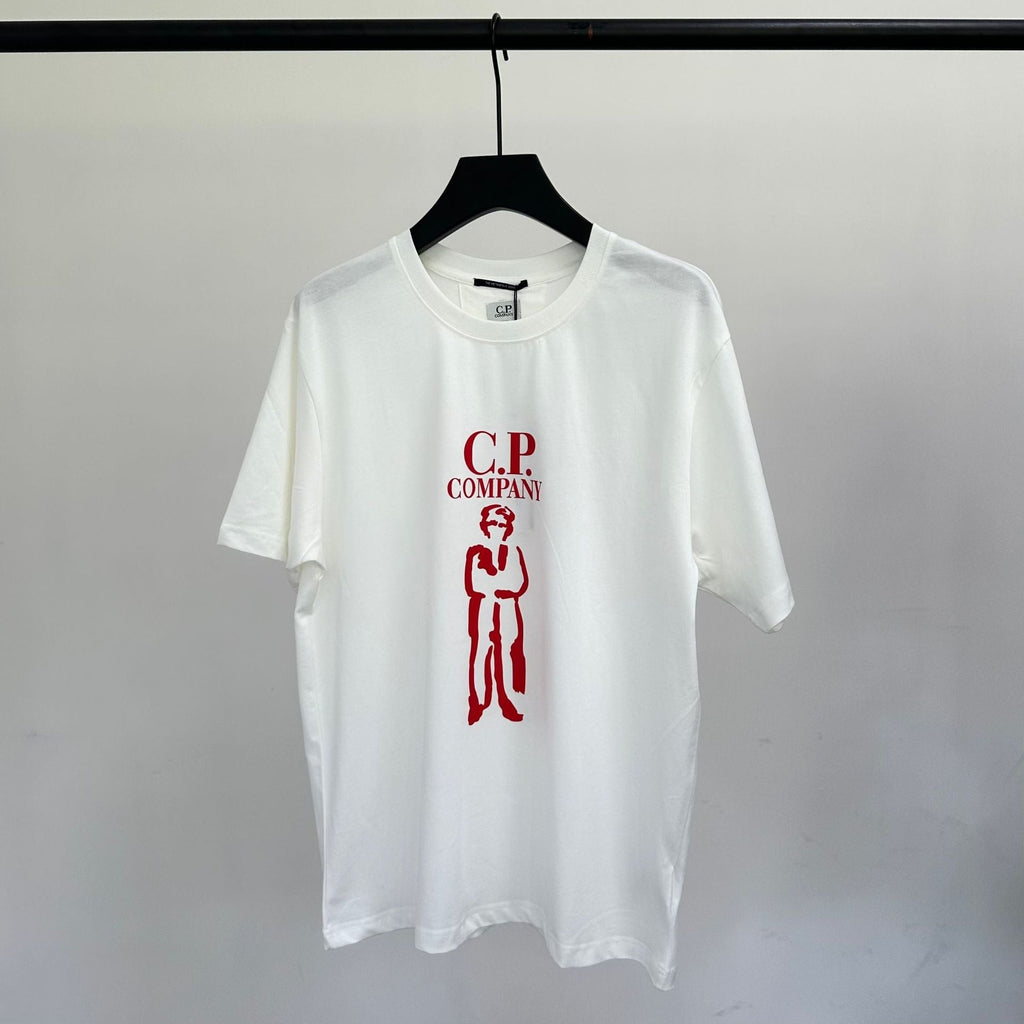 Cp Company T Shirts Men's Cotton Embroidery Casual Crew Neck Short Sleeves