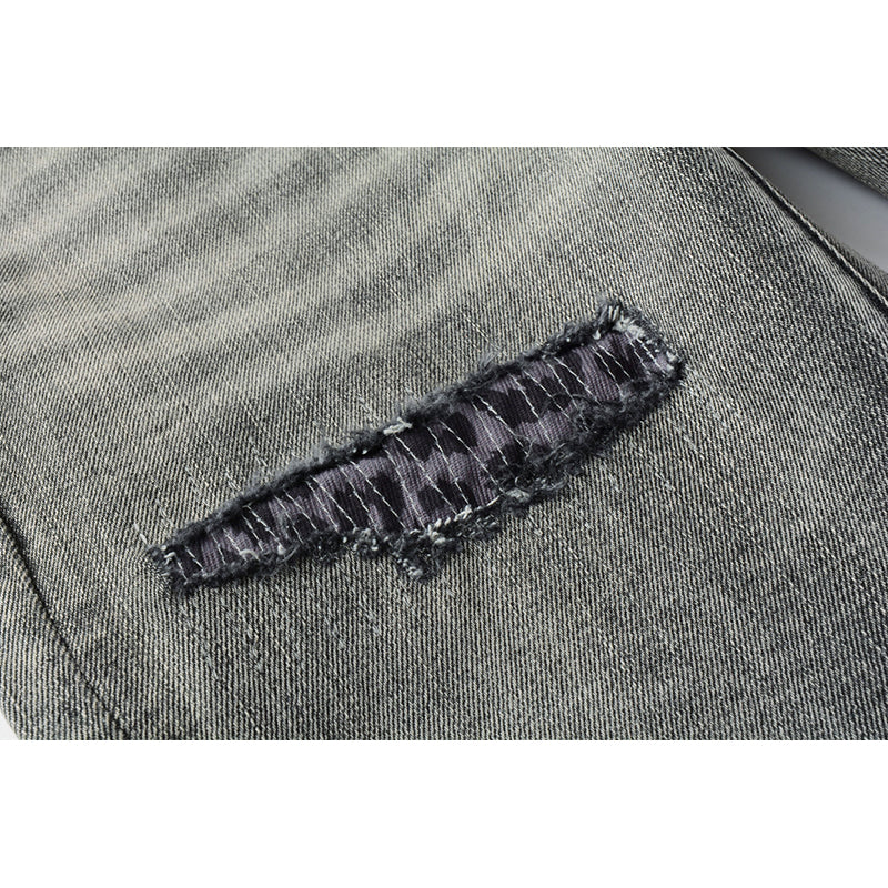 Mens trendy purple jeans, 100% cotton Pure Cotton High Street Trend