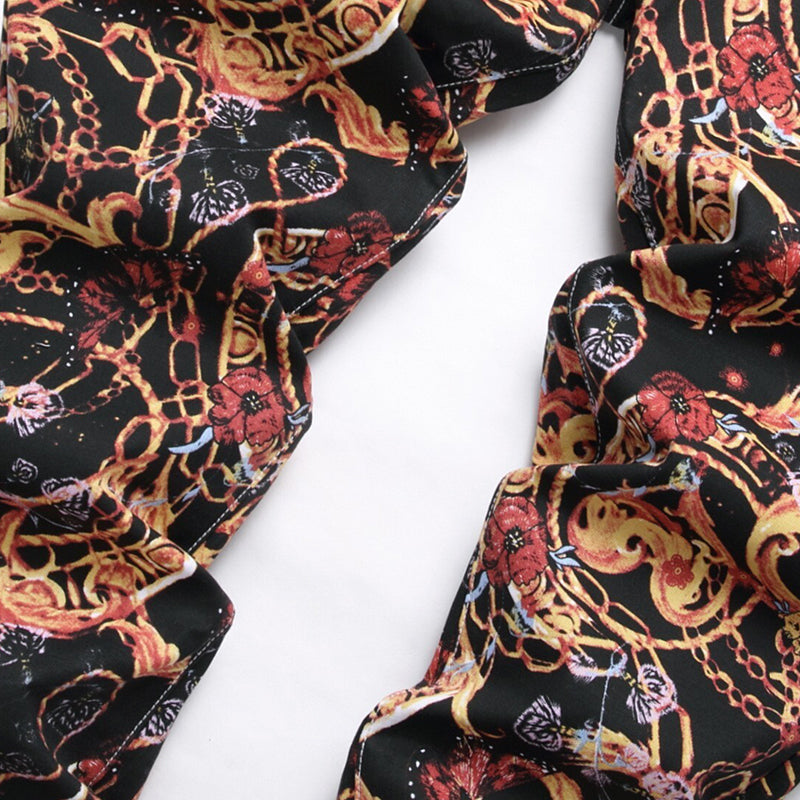Mens Fashion Jeans Black paintbrush graffiti 8838#
