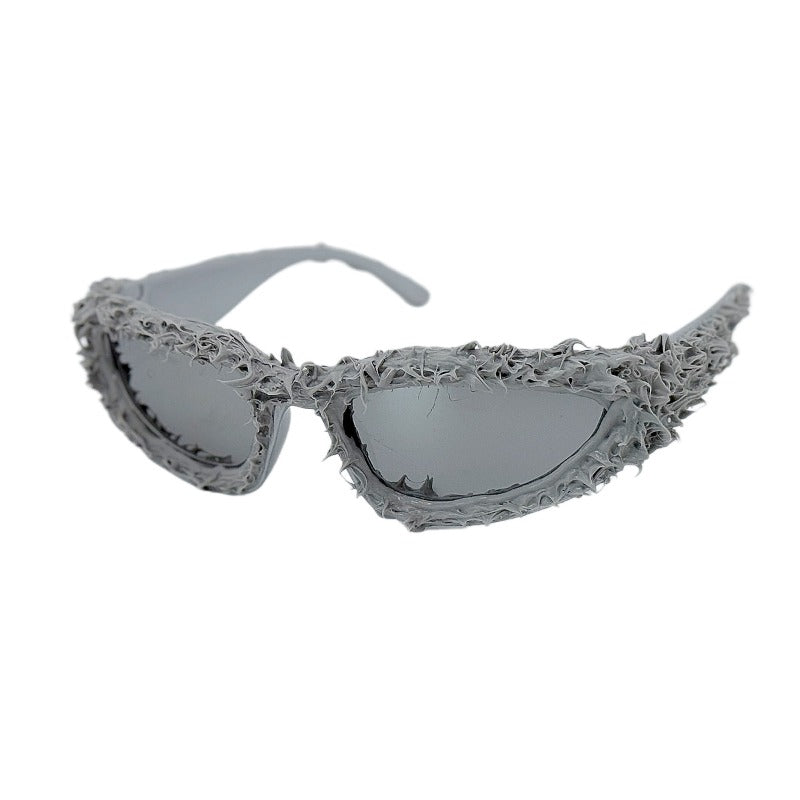 Trendy punk glasses dark and weird