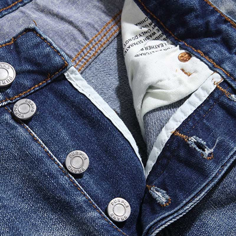 Mens trendy purple jeans, 100% cotton Jeans #PU104