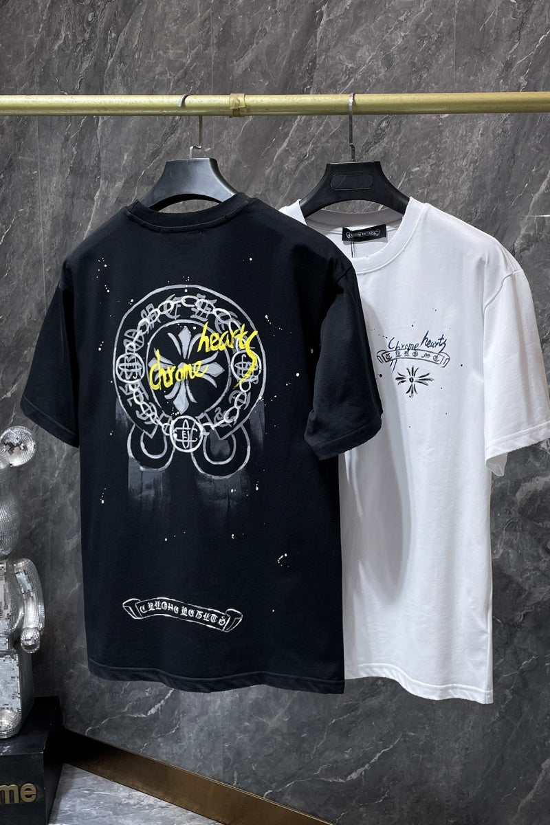 Chrome heart T shirts High-quality 100% cotton streetwear