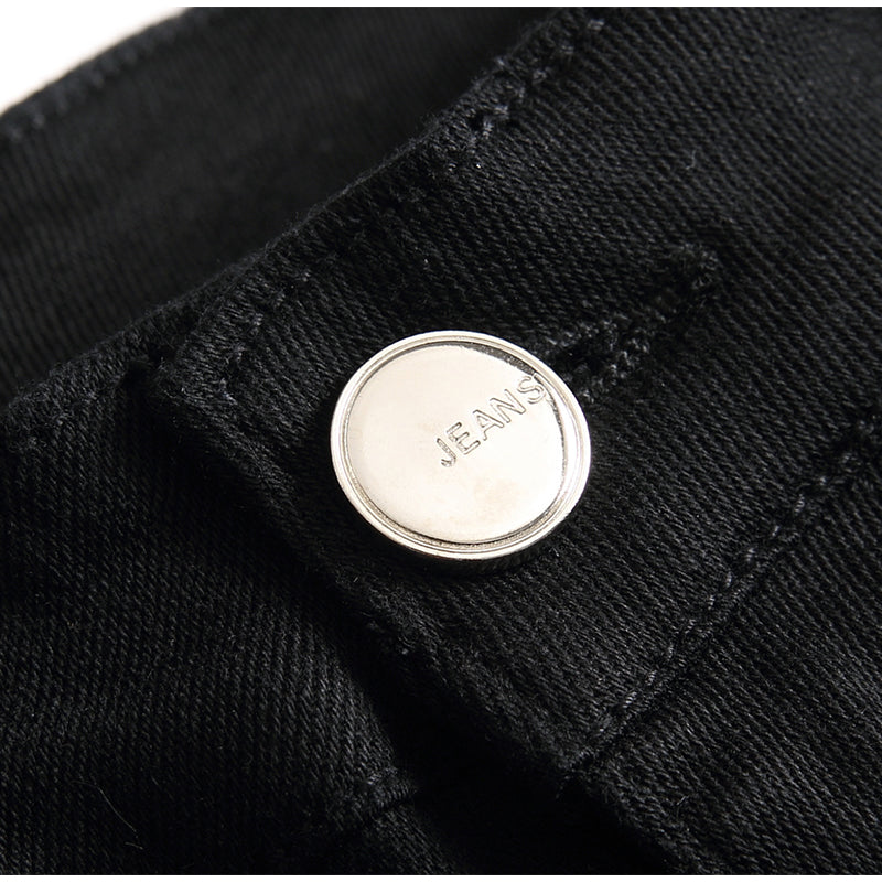 Mens Fashion Jeans pure black 5609#