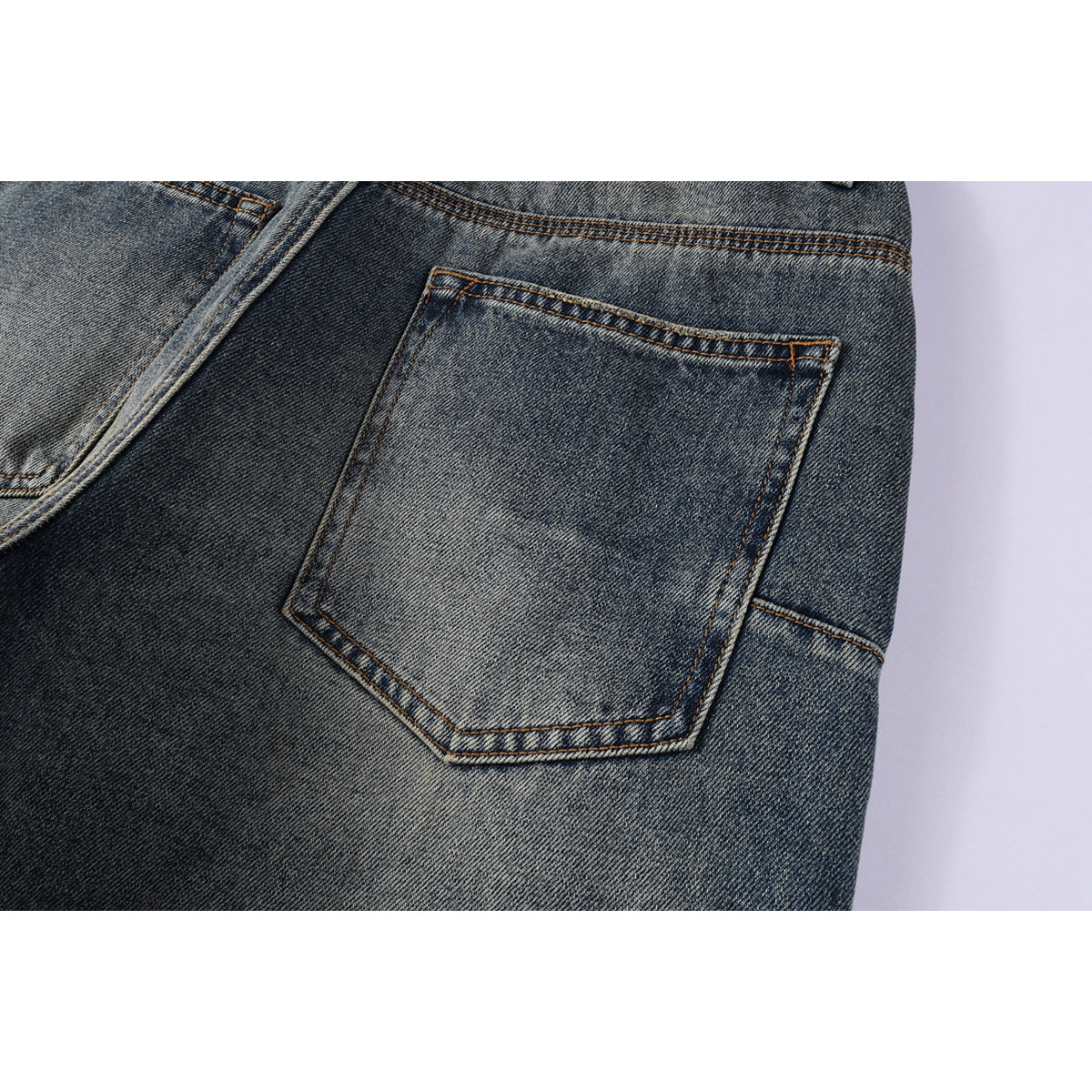 Mens trendy purple jeans, 100% cotton High Street Distressed