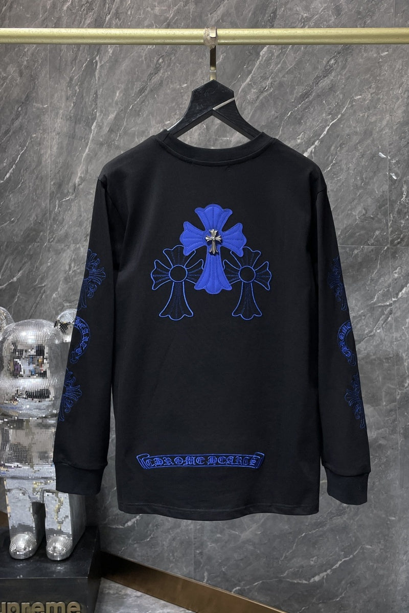 Chrome heart Long Sleeve Shirts High-quality 100% cotton streetwear