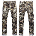 Mens Fashion Jeans Wrinkled snake pattern 583#