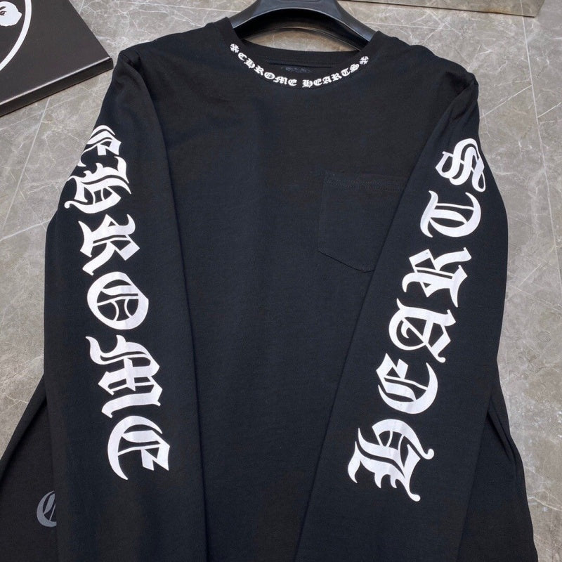 Chrome heart Long Sleeve Shirts High-quality 100% cotton streetwear