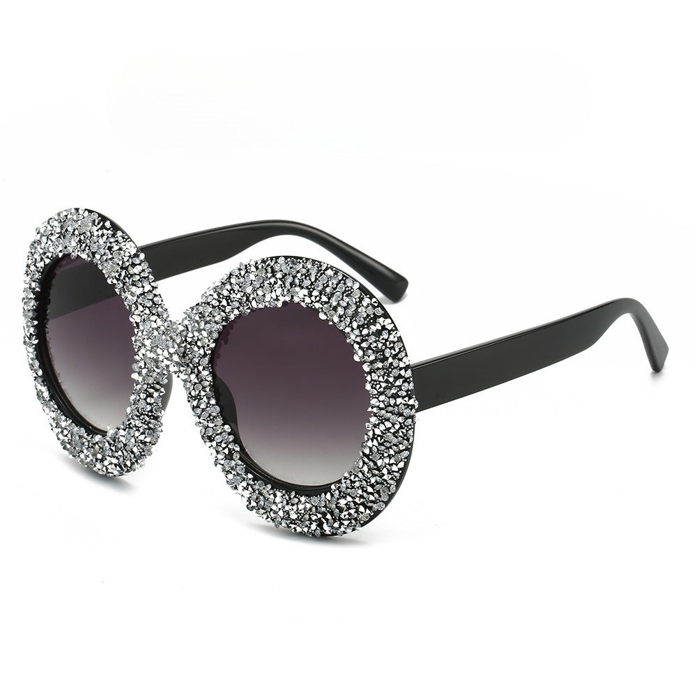 Trendy punk glasses oval