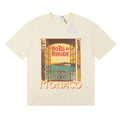 Rhude T Shirts Windowsill Seaview Printing Cotton Casual Short Sleeve Men and Women