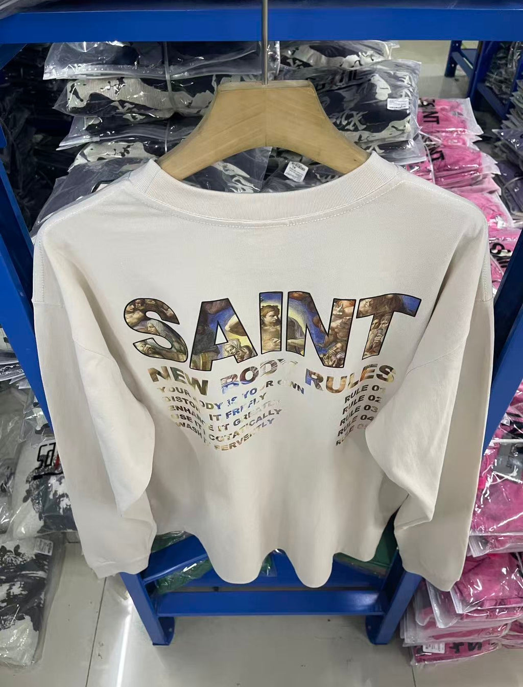 Saint Michael long sleeve shirts