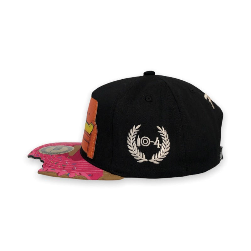 Trendy flat brimmed snapback hats cartoon adjustable
