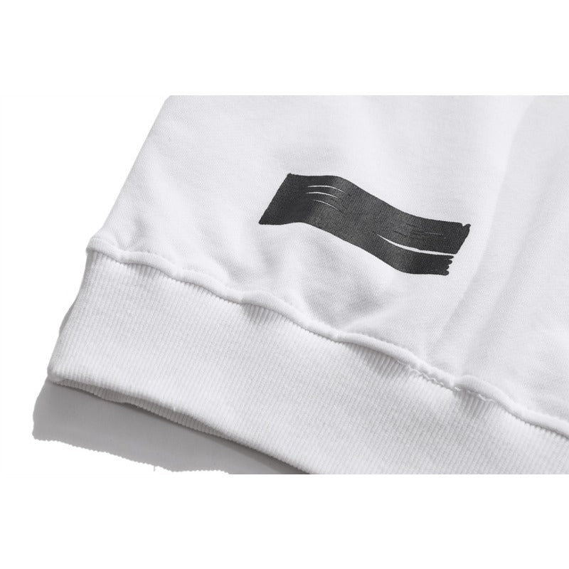 OW hoodie empty arrow pattern pullover