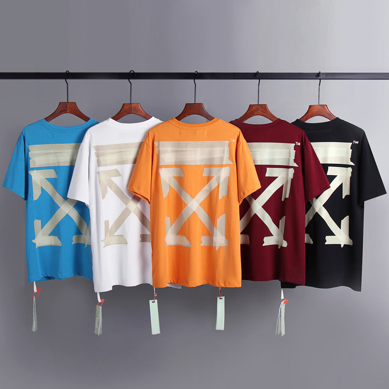 OW t shirt ow Arrow Tape Streetwear