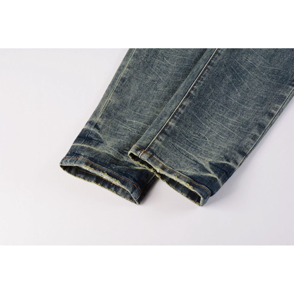 Mens trendy purple jeans, 100% cotton Pure Cotton High Street Trend
