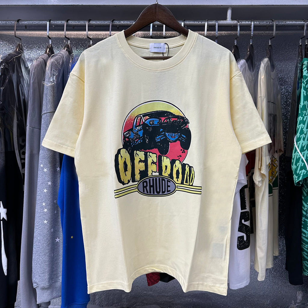 RD T Shirts Off-Road Vehicle Printed Cotton Casual Short Sleeve Men and Women