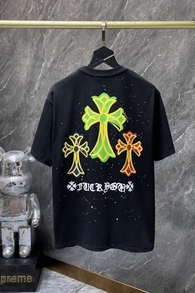 Chrome heart T shirts High-quality 100% cotton streetwear