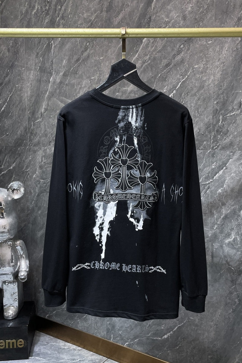 Chrome heart Long Sleeve Shirts High-quality 100% cotton streetwear