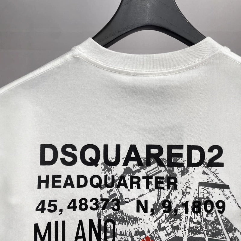 DSQ2 T Shirts Double-Sided Printed Trendy Brand
