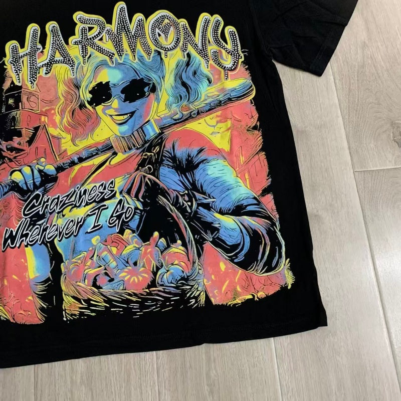 HARMONY T Shirts Street Fashion Brand Hot Diamond