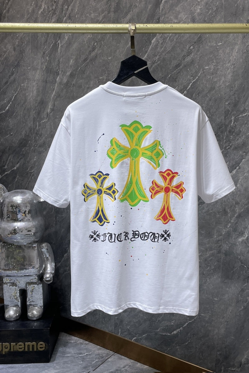 Chrome heart T shirts High-quality 100% cotton streetwear