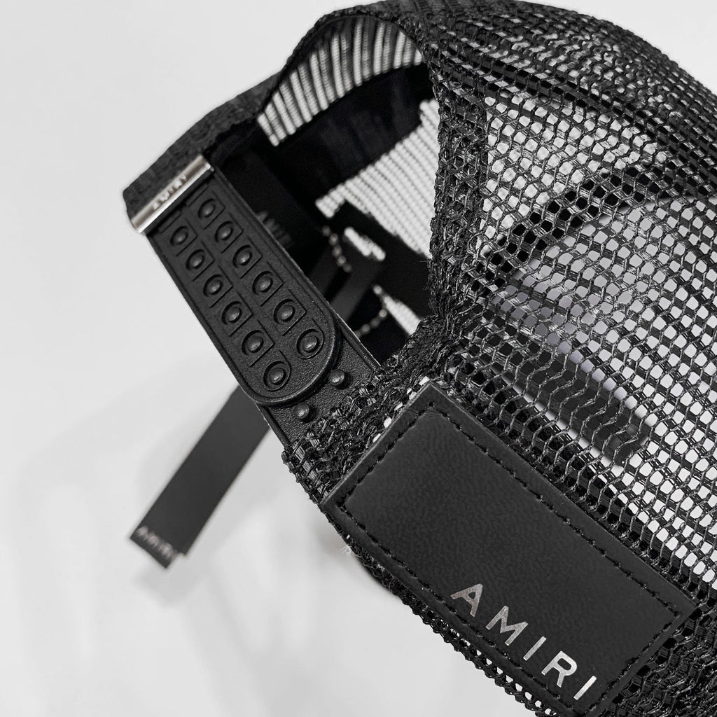 Amiri Hat Peaked Cap Sunshade Beach Casual Hat Adjustable Metal Lock Baseball Cap