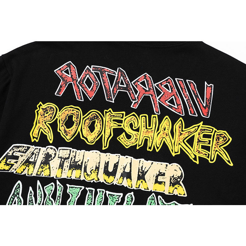 Travis Scott T-Shirt Travis Scott Cactus Jack x Utopia Loose Short Sleeve