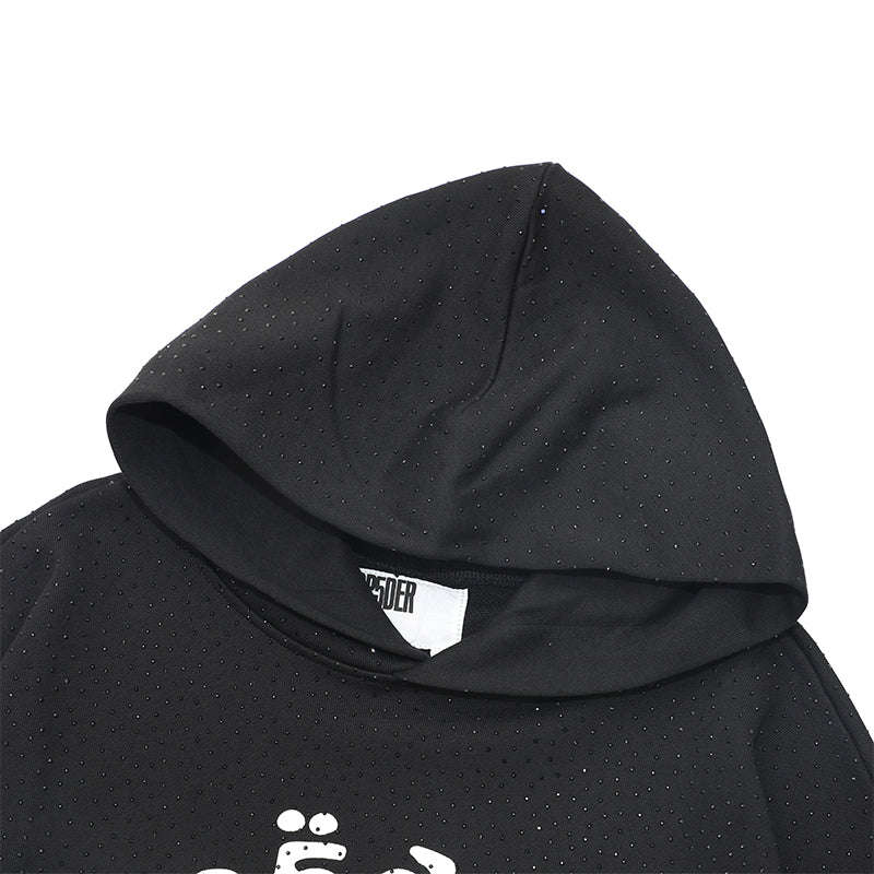 Sp5der Hoodie Cobweb Puff Print Pure Cotton