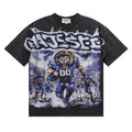 MAJESTIK T Shirts Lion Football Graphic Crop Tee Hot Diamond Design