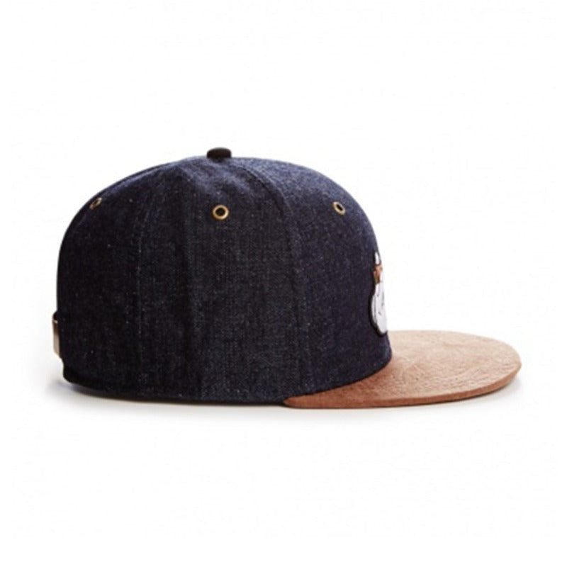 Trendy flat brimmed snapback hats summer cartoon sunshade breathable