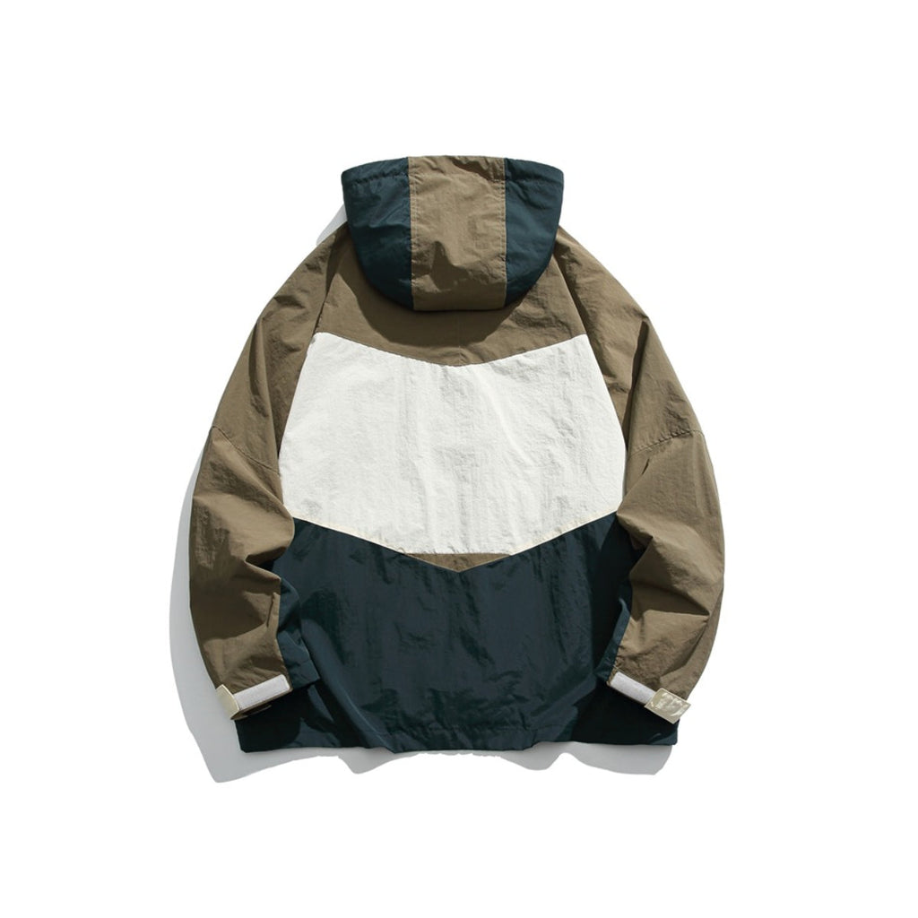 Unisex Jacket Shell Jacket Loose Hooded Coat Men's and Women's Couple Retro Jacket
