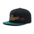 Trendy flat brimmed snapback hats letterbiggieembroider adjustable