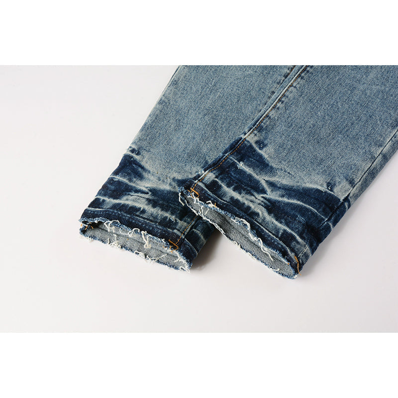Mens trendy purple jeans, 100% cotton Pure Cotton High Street Trend