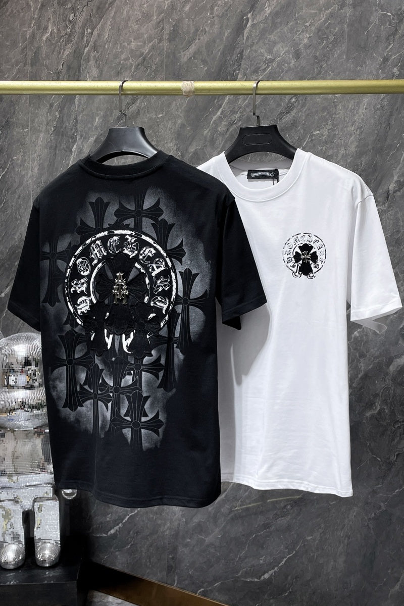 Chrome heart T shirts High-quality 100% cotton streetwear