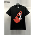 DSQ2 T Shirts Maple Leaf Letter Print