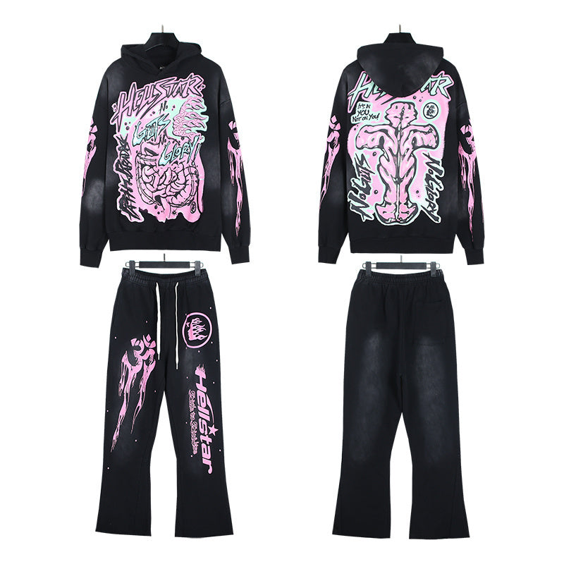 HS Hoodie And Pants Two-Piece Set