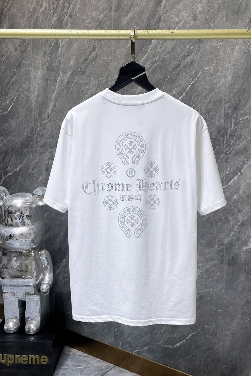 Chrome heart T shirts High-quality 100% cotton streetwear